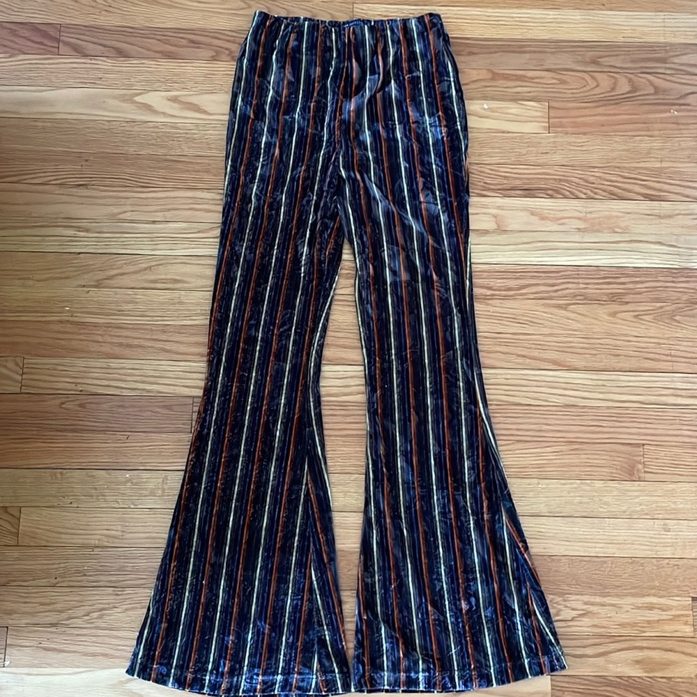 Velvet flare pants